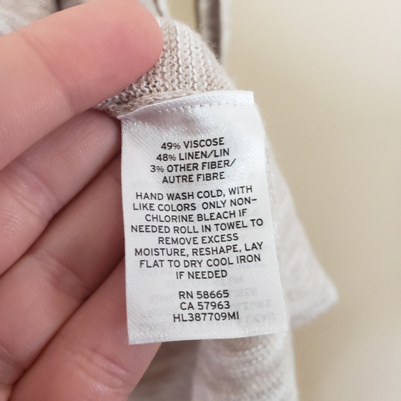 Trouve linen blend open front cardigan xs/s grey - Picture 5 of 5